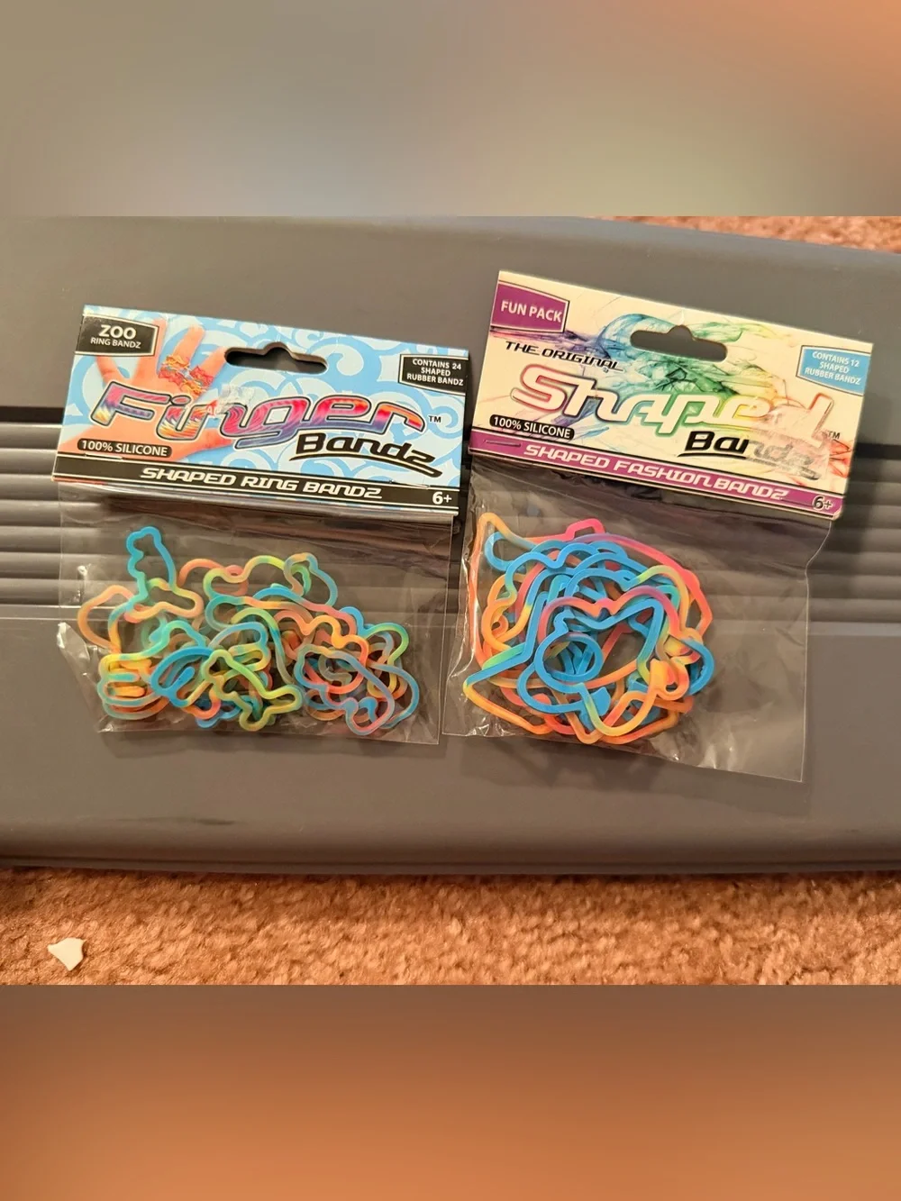 NWT. Vintage Y2K shaped bandz from Rubber Bandz Factory (2 packs)
